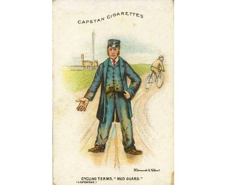 WILLS, Sporting Terms (Cycling), Gear Cases, Light Roadster, Side Shake, Mud Guard, Capstan fronts &amp; backs (3), G to VG, 