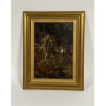 Sir James Lawton Wingate R.S.A. (Scottish, 1846-1924), Woodland Scene, signed lower left, oil on