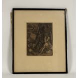 After Albrecht Durer (1471-1528), Melencolia I, engraving on laid paper, trimmed, framed. 23.5cm