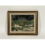 Ernest Stephen Lumsden R.S.A., R.E. (British, 1883-1948), A Corner of a Wild Garden, signed lower