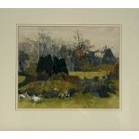 Property of the Late Countess Haig: Eric Huntley R.S.W. (Scottish, 1927-92), "Two Larches",