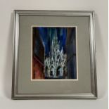 Jack Firth R.S.W. (Scottish, 1917-2010), Night Gothic (Church of Saint-Maclou, Rouen), signed