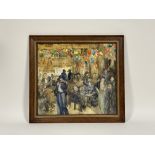 Andrew Gamley V.P.R.S.W. (Scottish, 1869-1949), A Parisian Cafe, signed lower left, watercolour,