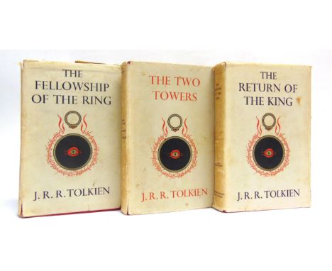 [CLASSIC LITERATURE]. Tolkien, J.R.R. The Lord of the Rings, three volumes, comprising The Fellowship of the Ring, fifth impr