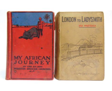 [HISTORY]  Churchill, Winston. My African Journey, first edition, Hodder &amp; Stoughton, London, 1908, original pictorial sc