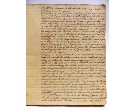 [DOCUMENTS]. A MANUSCRIPT DIARY OF A TEN WEEK TOUR OF FRANCE &amp; SWITZERLAND, 1802 comprising observations of places visite