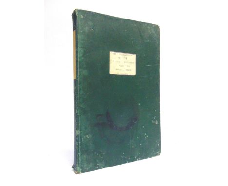 [HISTORY]. INDIA  Anon. The Transactions of the British Government with the Mewar State 1818-1870, no date, plain green cloth