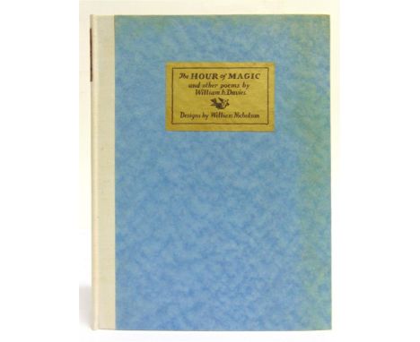 [CLASSIC LITERATURE]  Davies, William. The Hour of Magic and Other Poems, first large paper limited edition 56/110, SIGNED BY