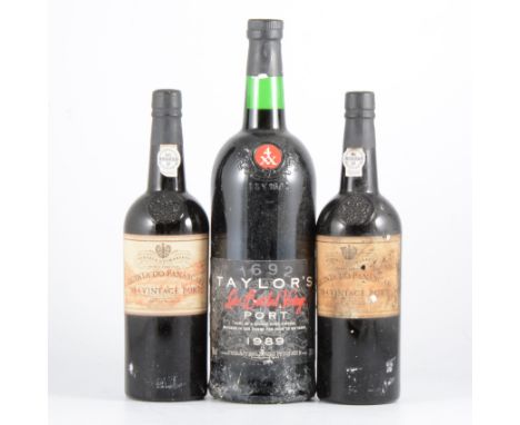 Quinta do Panascal, 1984 vintage port, 2 bottles; together with a Taylor's Late Bottled Vintage port, 1989, 150cl bottle (3)