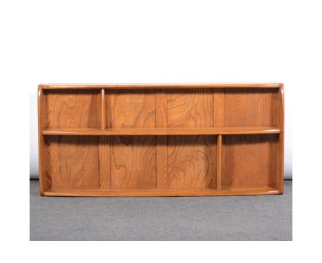 Ercol, a set of open wall shelves, width 107cm, height 50cm.