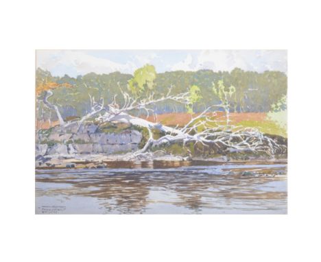 Norman Wilkinson,Prince Charlie's Island, Glendarry, Ireland,signed and titled, watercolour,36cm x 53cm, unframed.Artist's Re