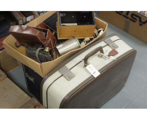 The British Thompson-Houston Co. Loud Speaker; together with vintage camera equipment including a baby cine camera and a trip