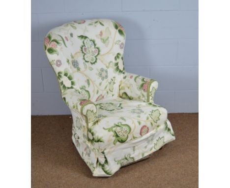 Victorian style button back nursing chair.