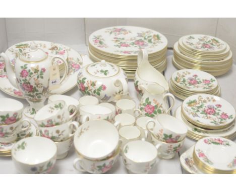 Wedgwood 'Charnwood' dinnerware, to include: plates; coffee pot; tea pot; cups; saucers; servers; and other items.