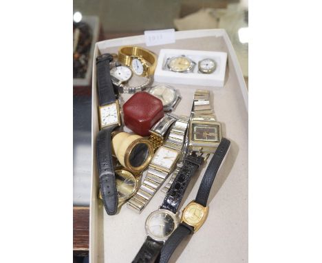 A selection of wristwatchesTo include Citizen, Buren and Timex (q). 