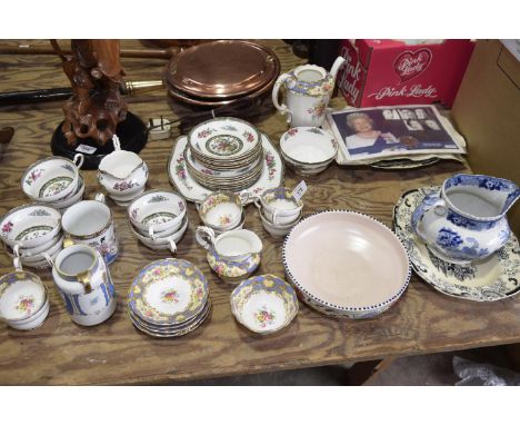 A collection of various 'Paragon' ceramics Including 'Pompadour' part tea set, and one other Paragon tea set, together with a