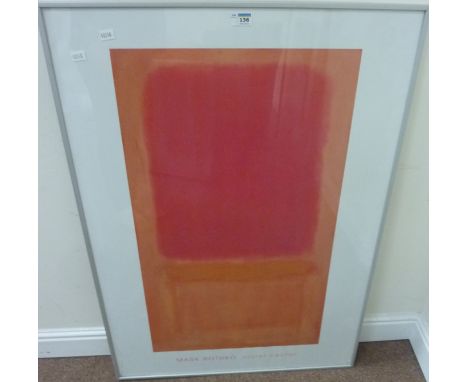 'Violet Centre', large colour poster print after Mark Rothko (1903-1970)  99cm x 69cm Condition Report Click here for further