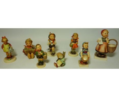 'School Boy', 'School Girl' and six other Hummel figures (8) Condition Report Click here for further images, condition, aucti