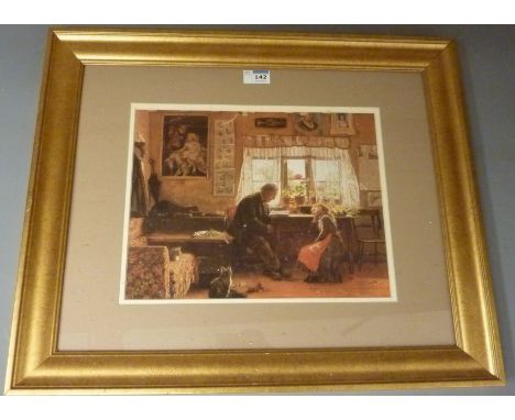 Interior setting, colour print 26cm x 35cm Condition Report Click here for further images, condition, auction times & deliver