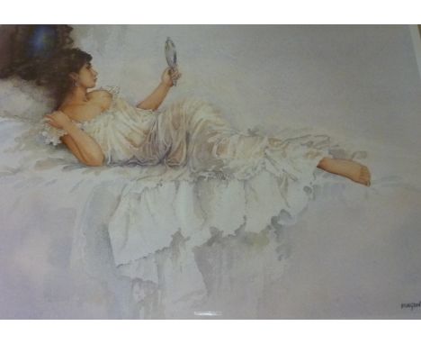 The Mirror, colour print after Eric Sturgeon signed in pencil Condition Report Click here for further images, condition, auct