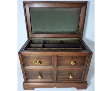 Oak sewing chest H35cm and a tapestry frame (2)  Condition Report Click here for further images, condition, auction times & d
