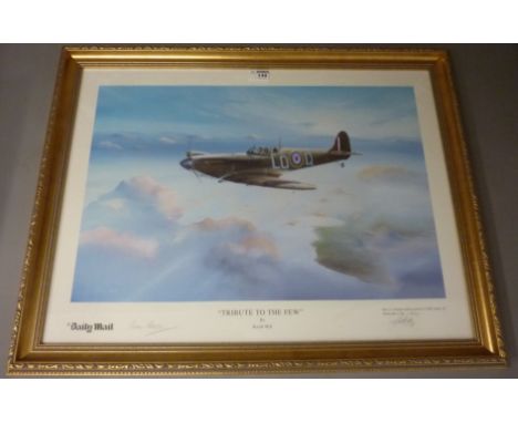 'Tribute To The Few' limited edition print signed in pencil by Keith Hill and numbered 1946/2000, 40cm x 60cm Condition Repor