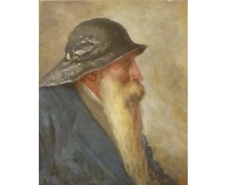 Bust Portrait of a Bearded Fisherman, early 20th century oil on canvas laid on board unsigned 28cm x 22cm Condition Report Cl