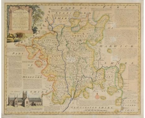 Midland Counties. A mixed collection of approximately 210 maps, 17th - 19th century, engraved maps and town plans of Shropshi