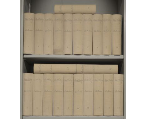 Val‚ry (Paul). Cahiers, 29 volumes, Paris, 1957-61, produced in facsimile of Val‚ry's manuscript throughout, original buckram