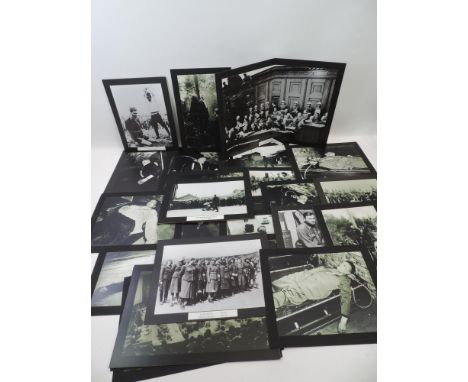 Quantity of Mounted Photo Prints, Nazi Atrocities, Nuremburg Trials , Boxer Rebellion - THIS LOT CONTAINS GRAPHIC AND DISTURB
