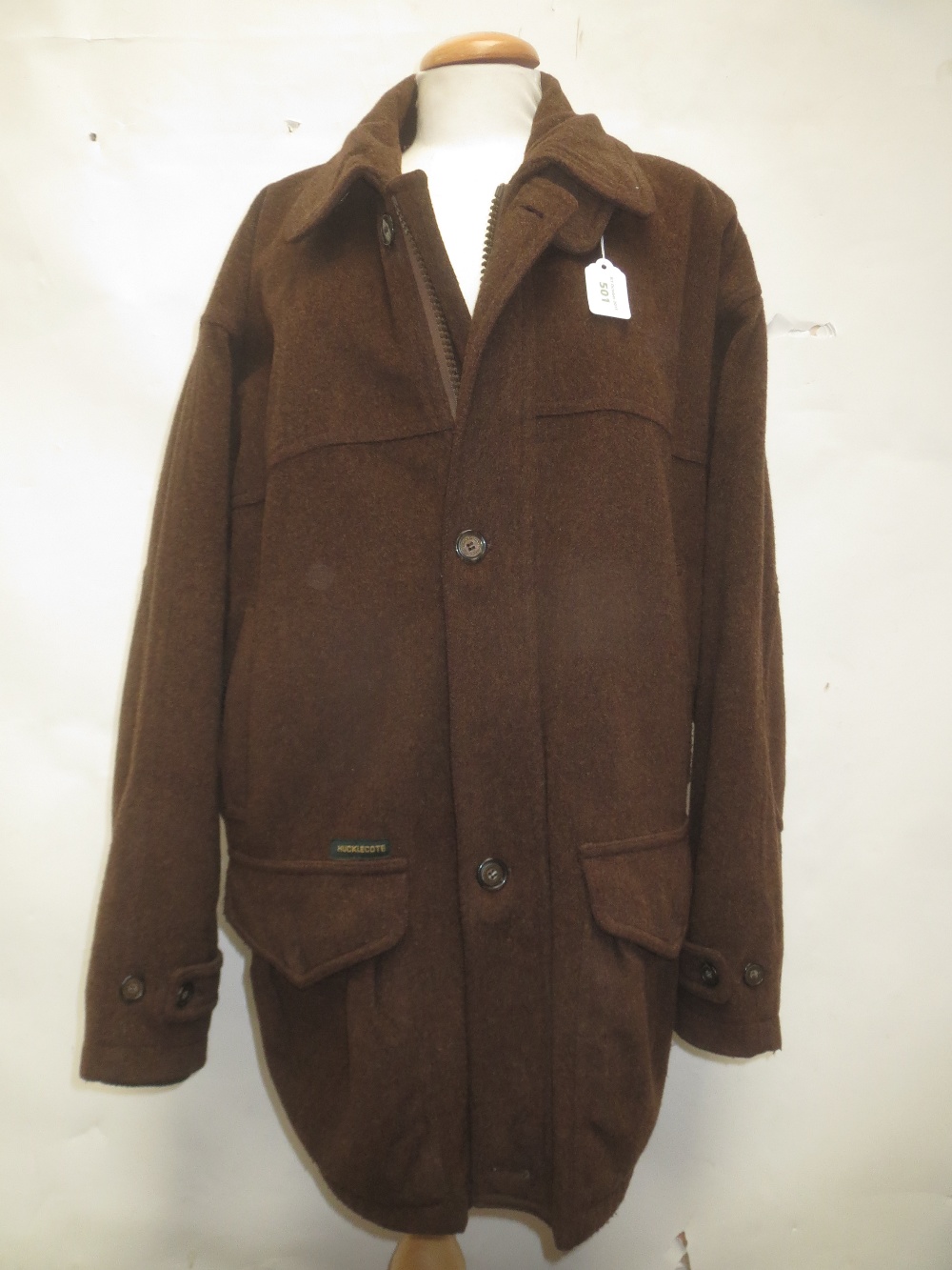 New Hucklecote Loden shooting coat, size large with New Aigle shooting ...