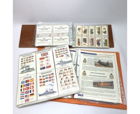 Album of cigarette and trade cards of military interest including Players Aircraft of the RAF, Senior Service (Pattreiouex) F