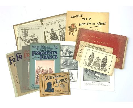 Capt. Bruce Bairnsfather The Bystander's Fragments series, six editions being nos.1-6; thirty-four WW1 cartoons by Louis Raem