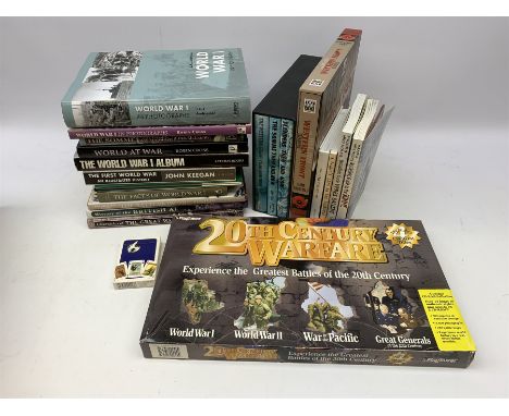 Nineteen modern books including The Western Front Experience by Gary Sheffield in slip case, boxed set of three on WW1 etc; t