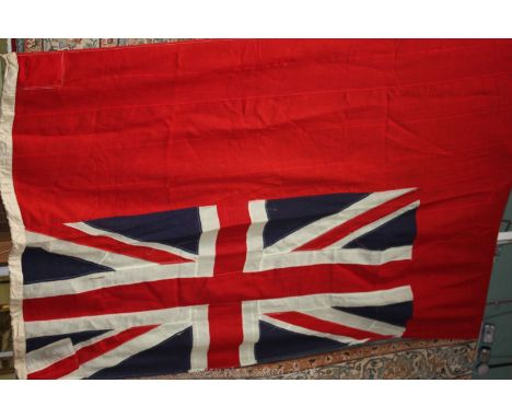 A large vintage British Red Ensign Flag 12' x 5'