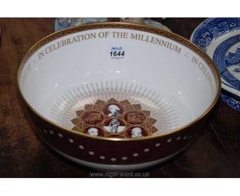 A large Spode Bowl in celebration of the millennium no 399 of 2000