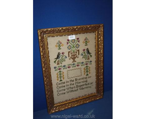 A framed Sampler