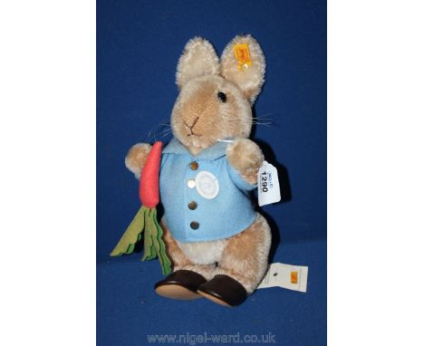 A Steiff Peter Rabbit toy.