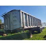 Montone Dump Trailer 'NO TITLE' - 30ft, Aluminum -- Item Located @ 187 Marteeny Rd. Somerset, PA.