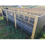 Hay / Grain Feeder - 12ft, Goat Hay / Grain Feeder, Poly Trough -- Item Located @ 187 Marteeny Rd.