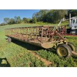 Stoltzfus Double Feeder Wagon - 24ft, Slant Bar, Hay Rack, Dolly Wheel, -- Item Located @ 187