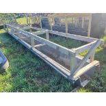 Poly Feed Trough - 27ft, -- Item Located @ 187 Marteeny Rd. Somerset, PA. 15501, For More