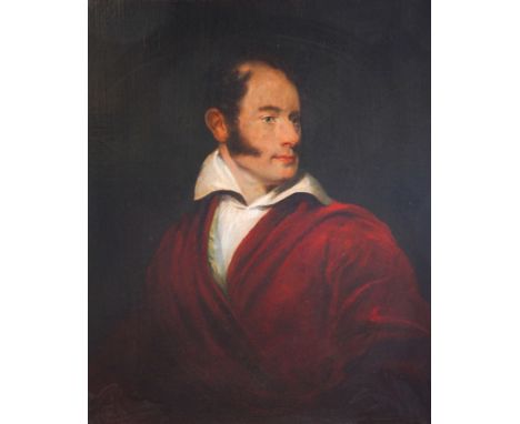 ENGLISH SCHOOL, 19TH CENTURYPortrait of a gentleman, thought to be Lord Byron
oil on canvas
77 x 64cm