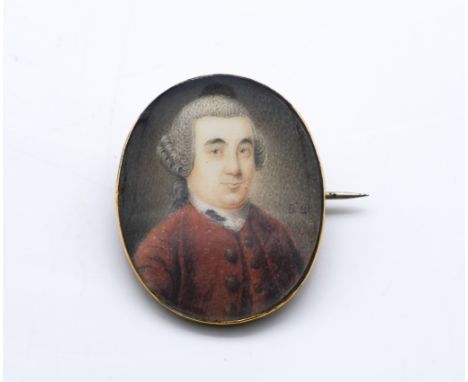 CHARLES DIXON (BRITISH, FL. 1748-1798)Portrait miniature of a gentlemansigned with initials 'C D' (centre right)on ivory (ref