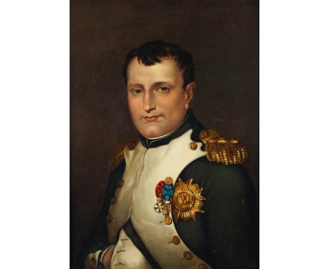 AFTER JACQUES-LOUIS DAVIDPortrait of Napoleon I
oil on canvas
70.5 x 50.5cmCondition reportThe canvas has been relined. &nbsp