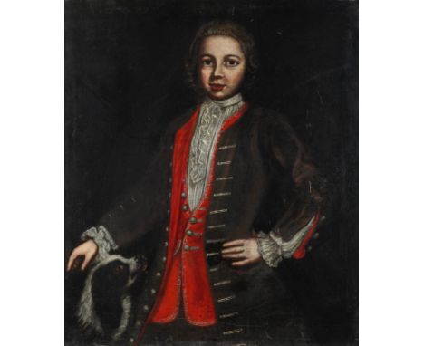ENGLISH SCHOOL, 18TH CENTURYPortrait of a boy with a spaniel
oil on canvas
75 x 63.5cm
(unframed)