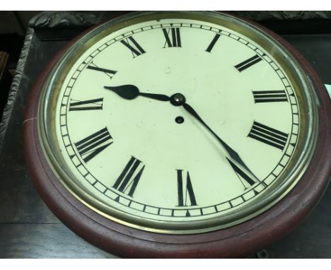 A drop dial wall clock the painted dial with Roman numerals 29 cm