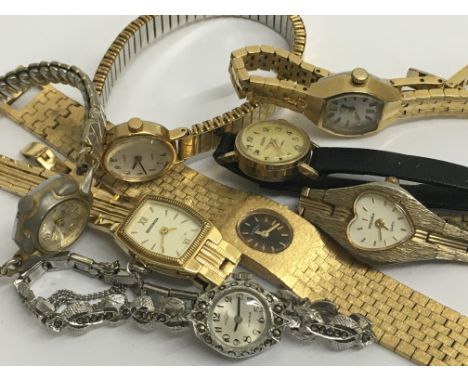 Eight ladies wristwatches including Rotary and Sekonda etc