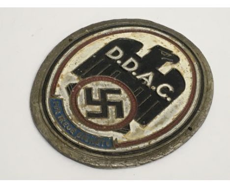 A WW2 German D.D.A.C (Automobile club) car badge