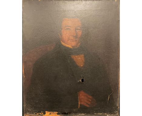 English School (19th century) Portrait of a male member of the Field family of Ticknall, Derbyshire unsigned, oil on canvas, 